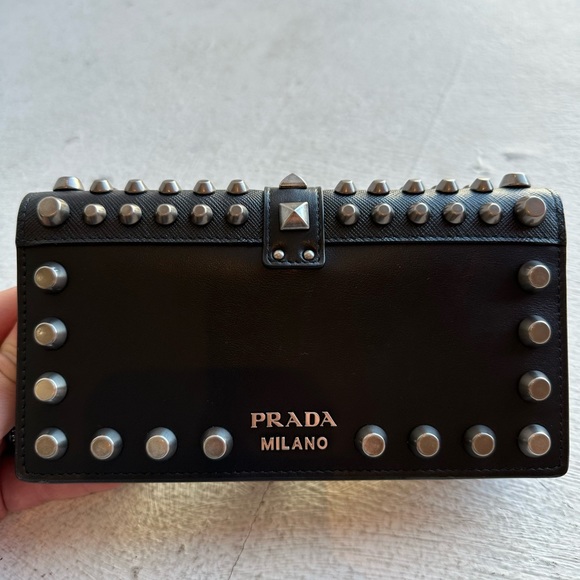 Prada Cahier Mini Studded Crossbody - Picture 12 of 14